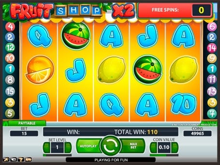 Фриспины в игровом автомате Fruit Shop