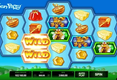 Дикие символы в игровом автомате Pollen Party