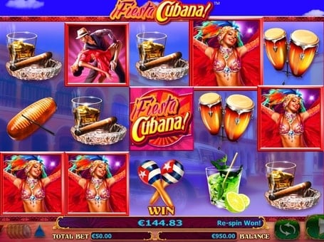 Выигрышная комбинация на линии в слоте Fiesta Cubana