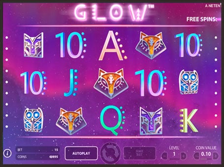 Фриспины в онлайн слоте Glow